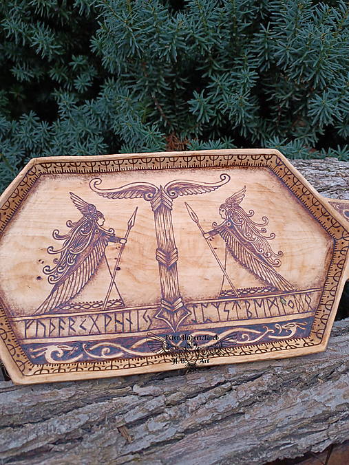 Nádoby - Vikingský podnos - Irminsul - Viking bowl - Valkyrie - 17143325_