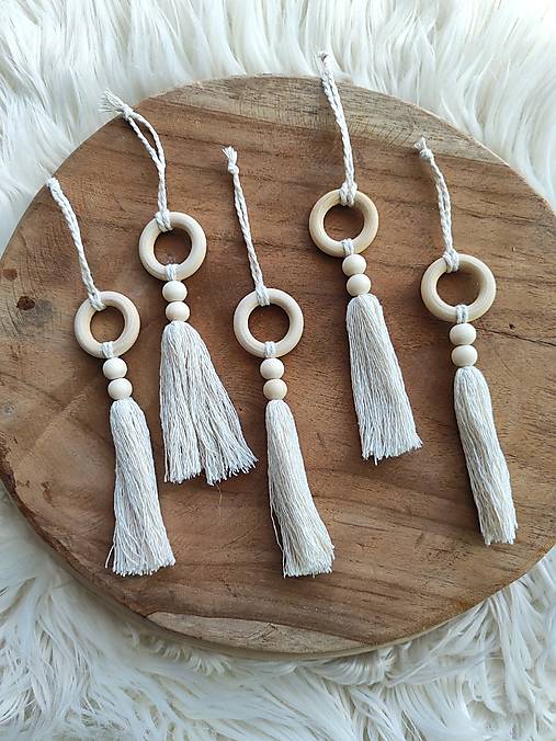 Dekorácie - Vianočná macrame ozdoba - 17145177_
