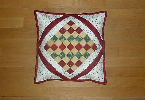 Úžitkový textil - Obliečka na vankúš vianočná (3) - 17148643_