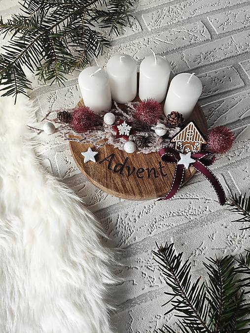 Svietidlá - Menší adventný veniec - 17148606_