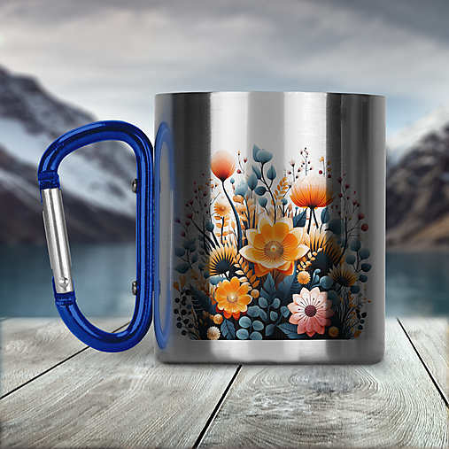 Nádoby - LÚKA nerezový termo hrnček  - 17149067_