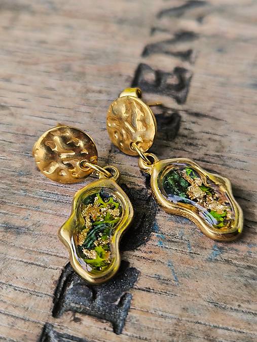 Náušnice - Náušnice kvapka lesa  - 17148695_