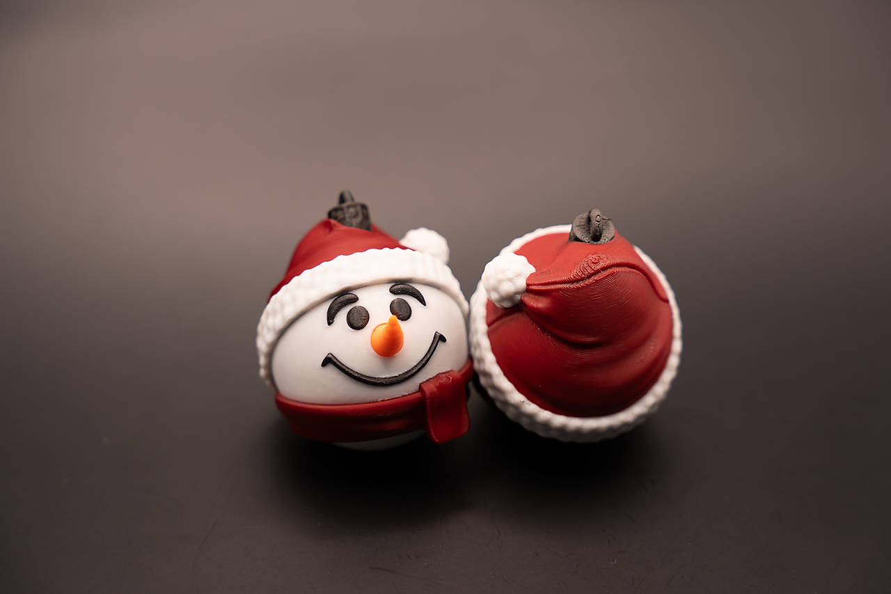 Veselé Vianočné Ozdoby – Snehuliak v Mikulášskej Čiapke