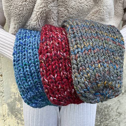 Čiapky, čelenky, klobúky - ČapiČiskO s vlnOu - 17153921_