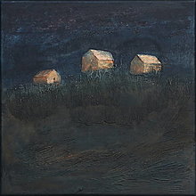 Obrazy - Dva obrazy "Nočné samoty" 50/50 cm - 17155076_