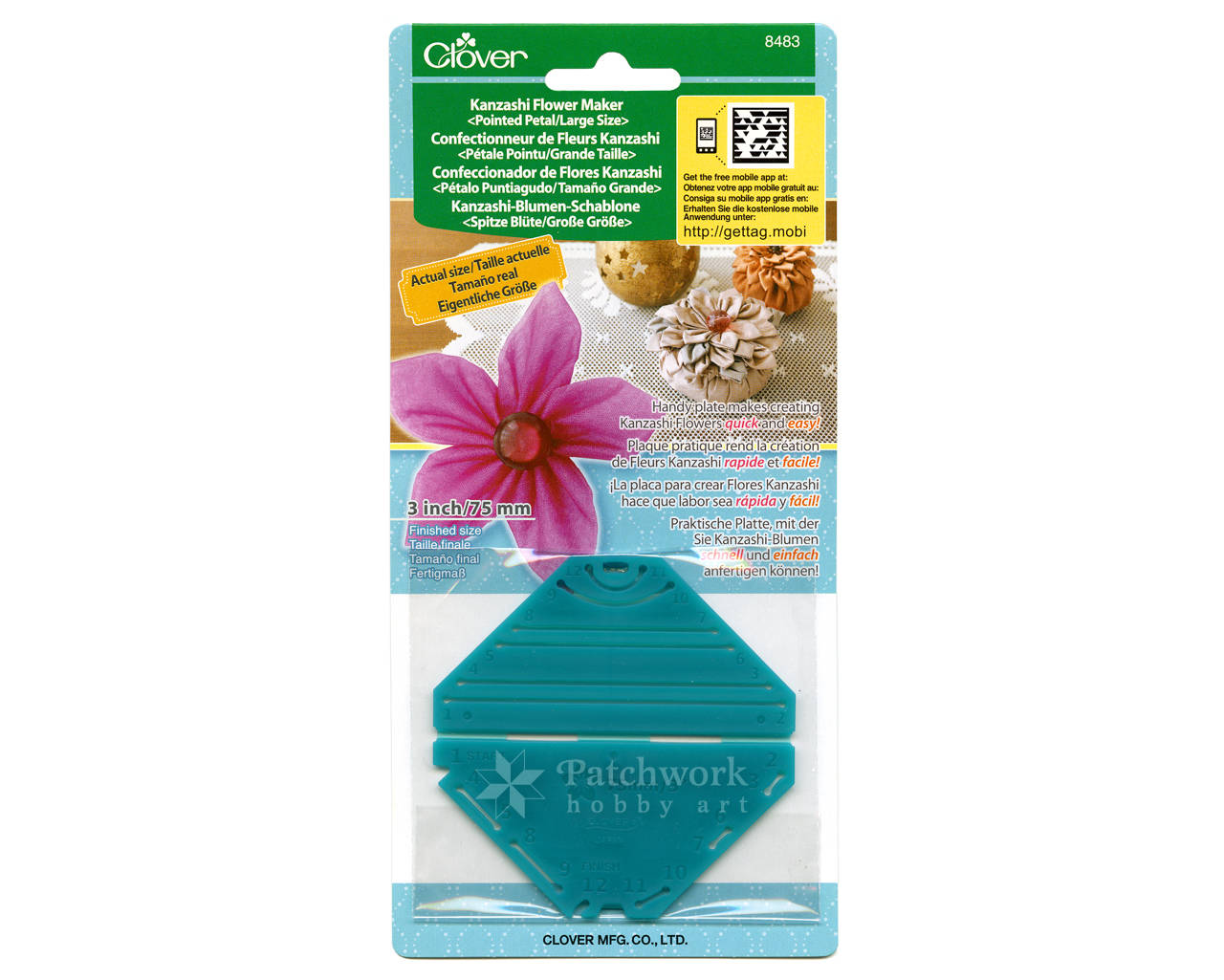 Kanzashi šablóna Clover (8483)