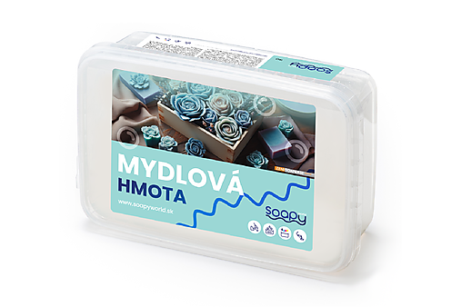 Suroviny - Mydlová hmota Soapy Swirl Clear - 17155864_