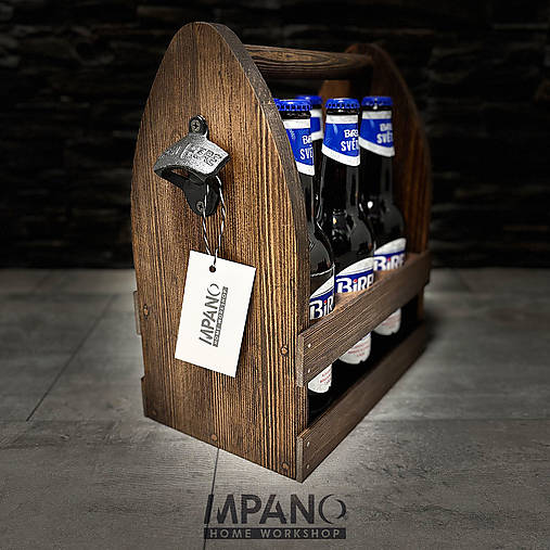 Nábytok - Drevená prepravka na pivo - 17156776_