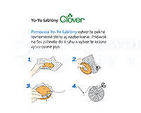 Galantéria - Yo-yo šablóna "L" Clover (8701) - 17157087_