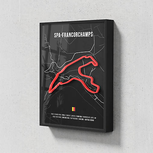 Obrazy - 3D poster ABelgium - Spa-Francorchamps Formula 1 - 17157450_