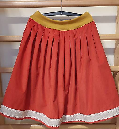 Sukne - Midi sukňa - 17158261_