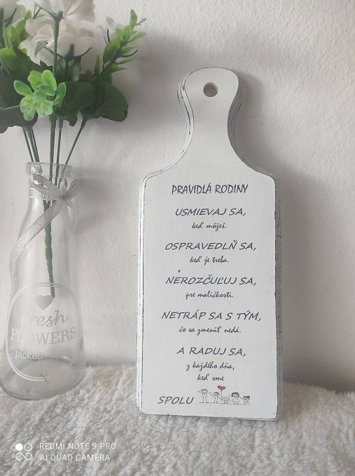 Dekorácie - Pravidlá rodiny - 17160525_