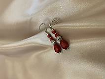 Náušnice - náušnice červené - 17160813_