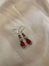 Náušnice - náušnice červené - 17160814_