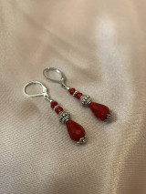 Náušnice - náušnice červené - 17160818_