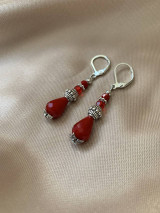 Náušnice - náušnice červené - 17160820_