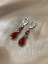 Náušnice - náušnice červené - 17160821_