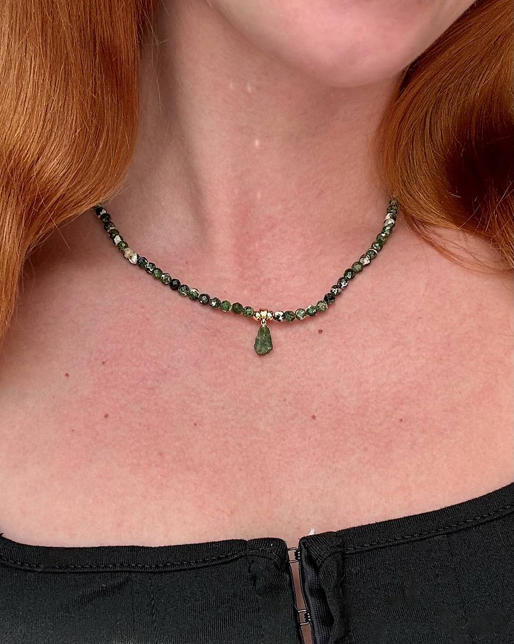 Náhrdelník Dvojitej očisty - Diopsid 