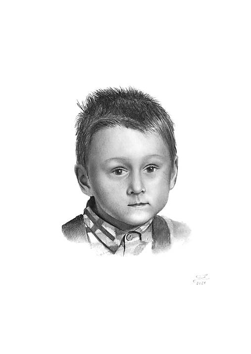 Kresby - Portrét z fotky - Kresba ceruzou podľa predlohy - 17164417_