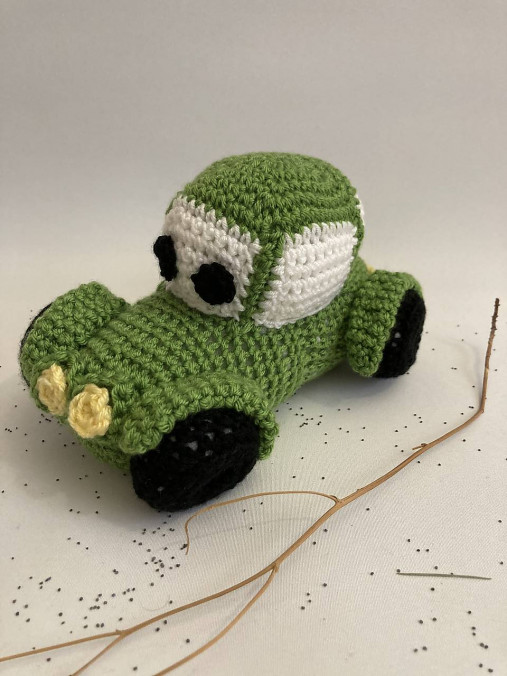 Hračky - autíčko - veselé :) zelené - 17163801_