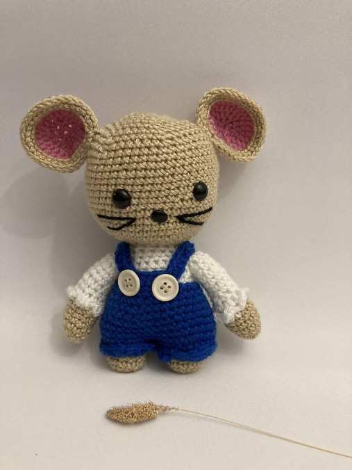 Hračky - háčkovaná myška,myš,myšacinka - 17164095_