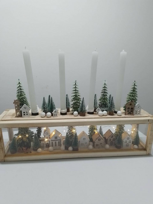 Dekorácie - Adventný svietnik  - 17165739_