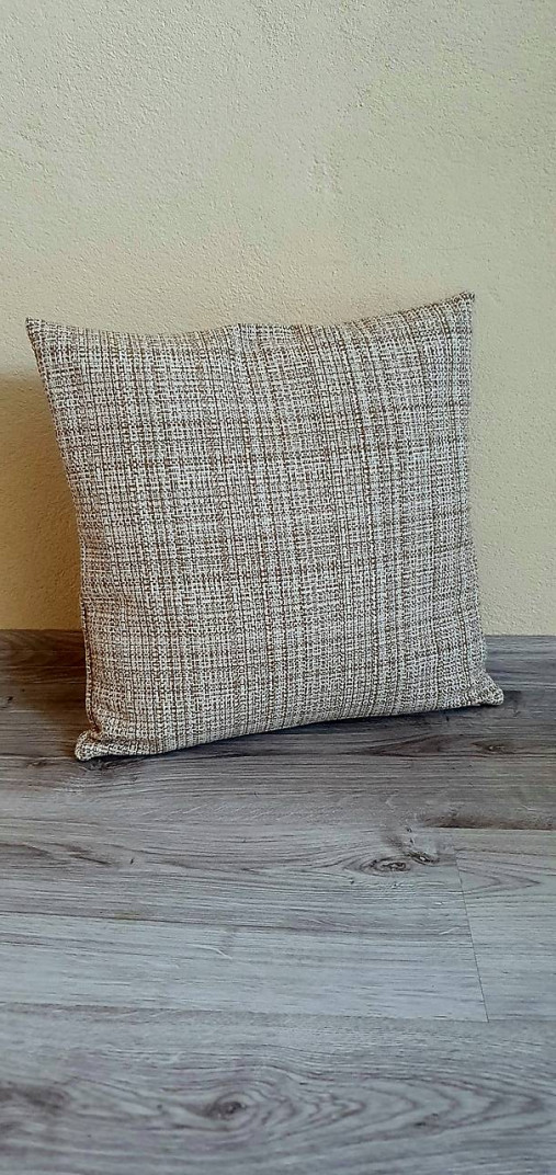 Úžitkový textil - Obliečka na vankúš " Béžová " - 17164967_