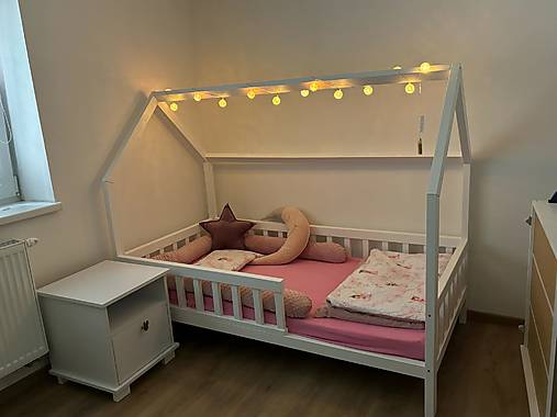 Nábytok - Domčeková posteľ Biela - 17164721_