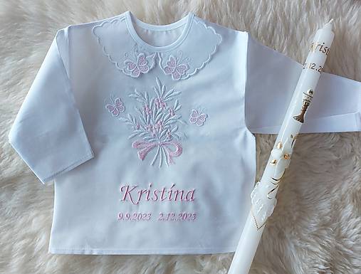 Detské oblečenie - Košieľka na krst  - 17166688_