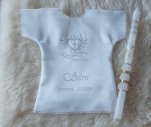 Detské oblečenie - Košieľky na krst satenove - 17166697_