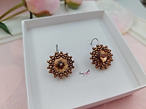 Náušnice - náušnice rivoli topaz - 17167498_