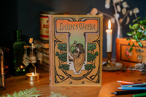 Papiernictvo - Heines Werke - upcyklovaný akvarelový skicár - 17166208_