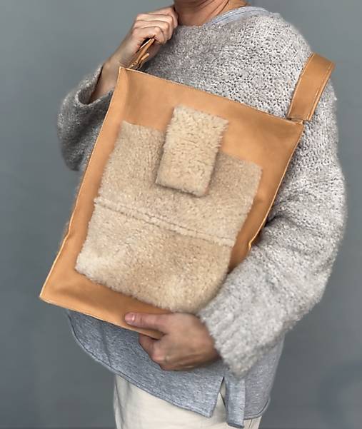 Kabelky - .OVEČKA NATURAL kožená kabelka - 17168927_