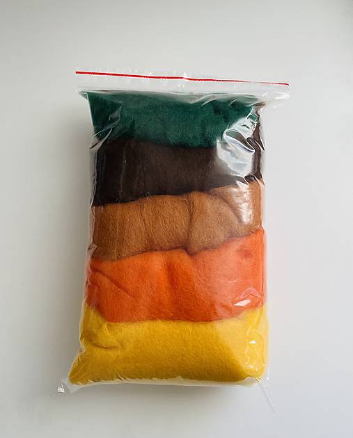 Textil - Mykaná vlna sada 100 g jeseň MY12 - 17168712_