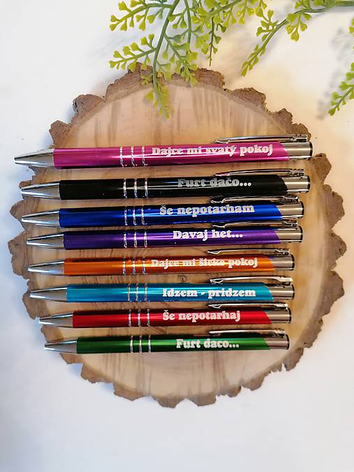 Tabuľky - Farebne gravírovane pero _ Furt daco - 17169052_