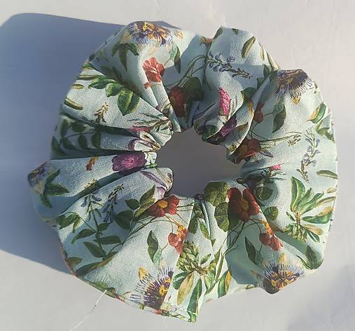Ozdoby do vlasov - Scrunchie Mučenka - 17168463_