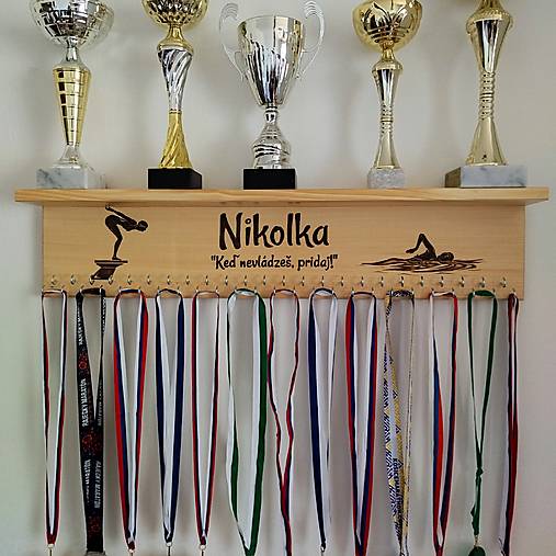 Nábytok - Polička pre plavcov 75 (Plavkyňa) - 17170255_