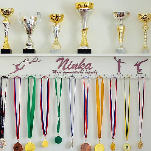 Nábytok - Gymnastická polička - biela (100x15cm) - 17170337_