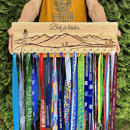 Nábytok - Vešiak Panoráma Vysokých Tatier  (50x15cm) - 17170381_