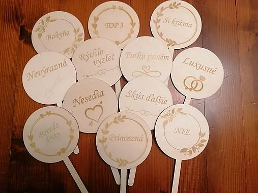 Tabuľky - Rekvizity na fotenie do svadobného salónu  - 17172562_