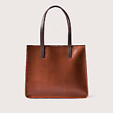 Kabelky - Kožená shopper kabelka TOTE BAG - 17172052_