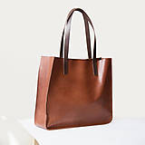 Kabelky - Kožená shopper kabelka TOTE BAG - 17172057_