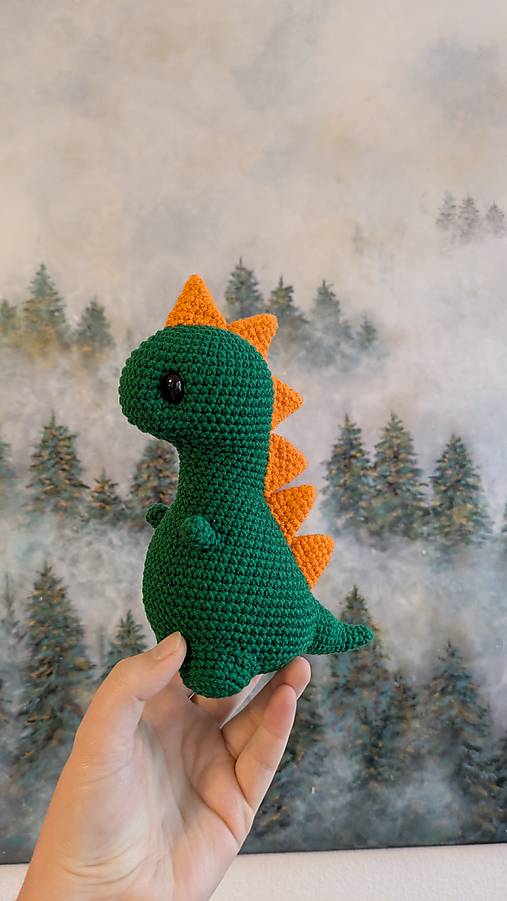 Hračky - Háčkovaný dinosaurus - 17172138_