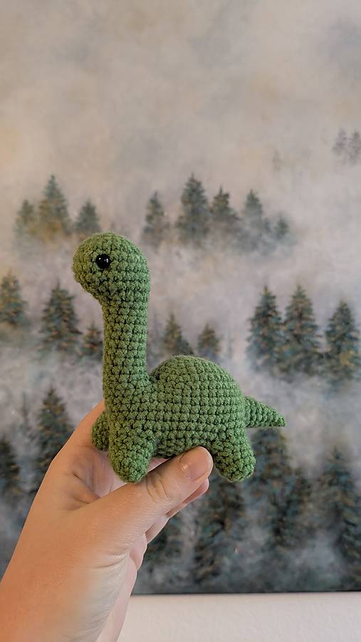 Hračky - Háčkovaný dinosaurus - 17172146_