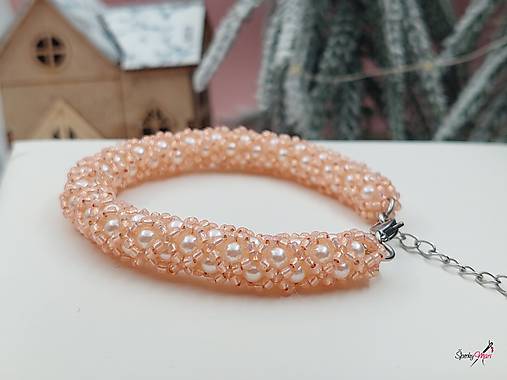 Sady šperkov - súprava PP Peach Fuzz (náramok PP Peach Fuzz) - 17174454_
