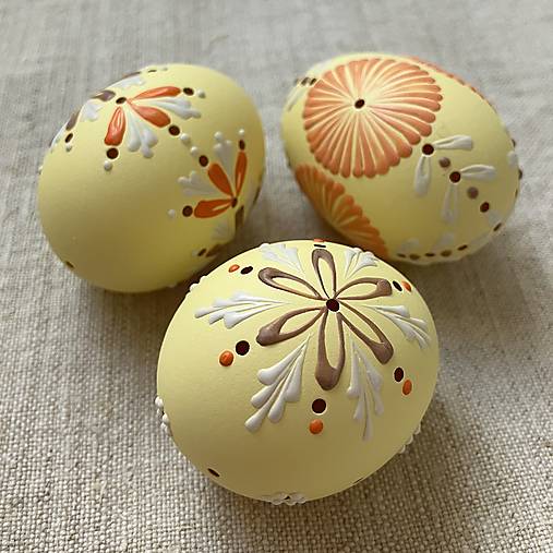 Dekorácie - slniečkovo žlté III. (s oranžovým detailom) - 17175496_