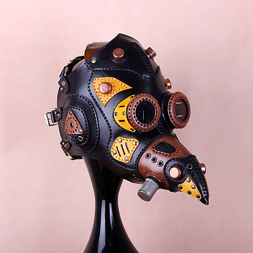 Iné doplnky - Maska morového lekára steampunk - 17174268_
