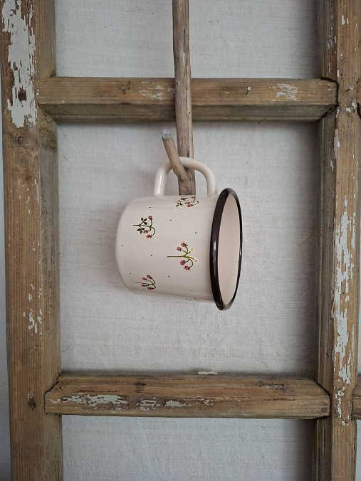 Nádoby - Smaltovaný hrnček Lesné jahody - 17180001_