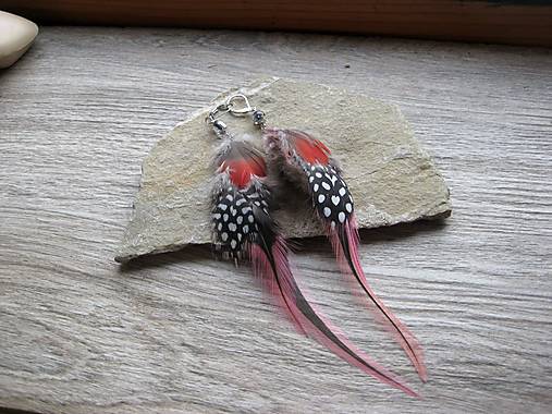 Pierkové náušnice ružovo bodkové, č. 4264