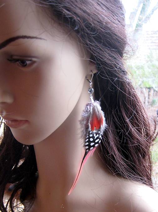 Pierkové náušnice ružovo bodkové, č. 4264